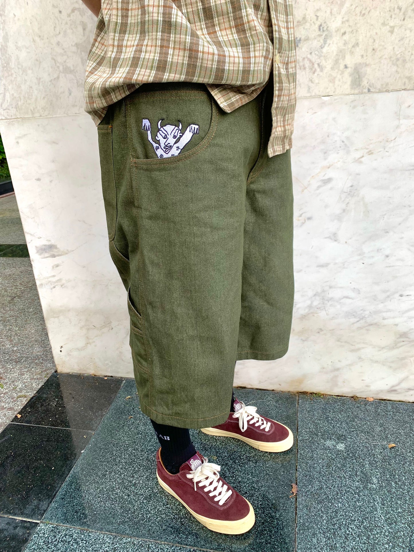 Feral Carpenter Shorts Moss