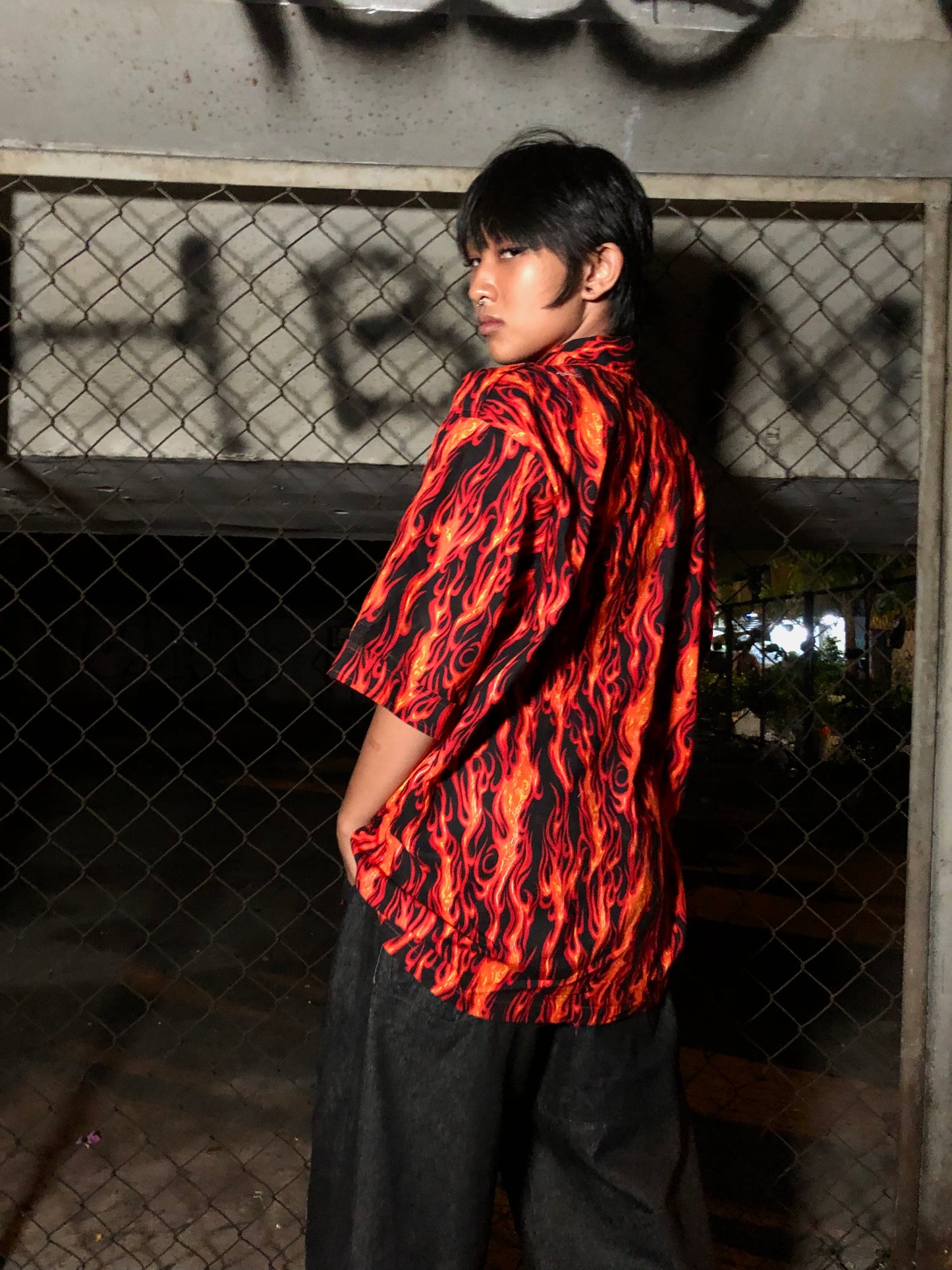 Blazing Devil Buttoned up Shirt