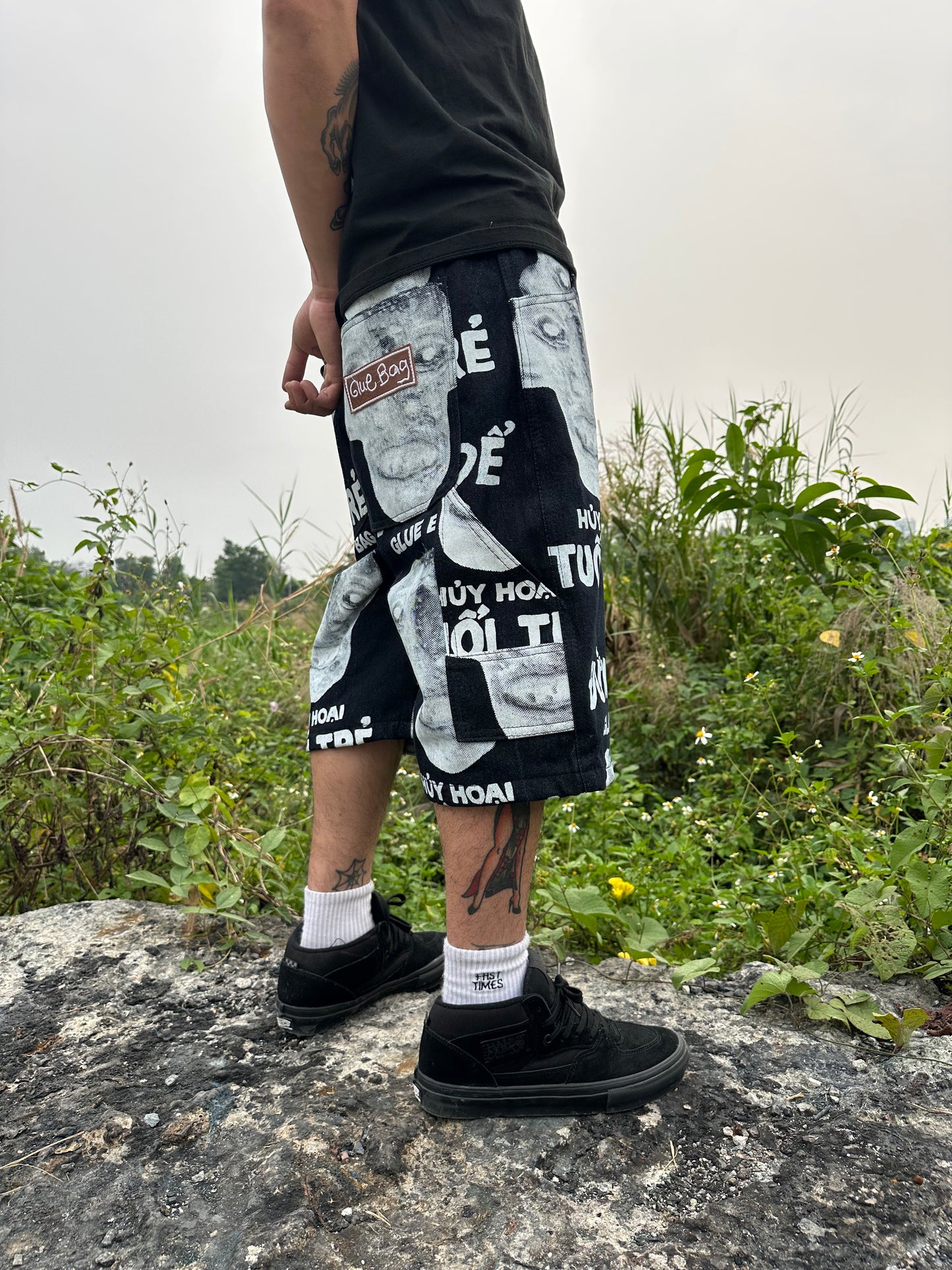 Ruined Youth Screen Printed Shorts