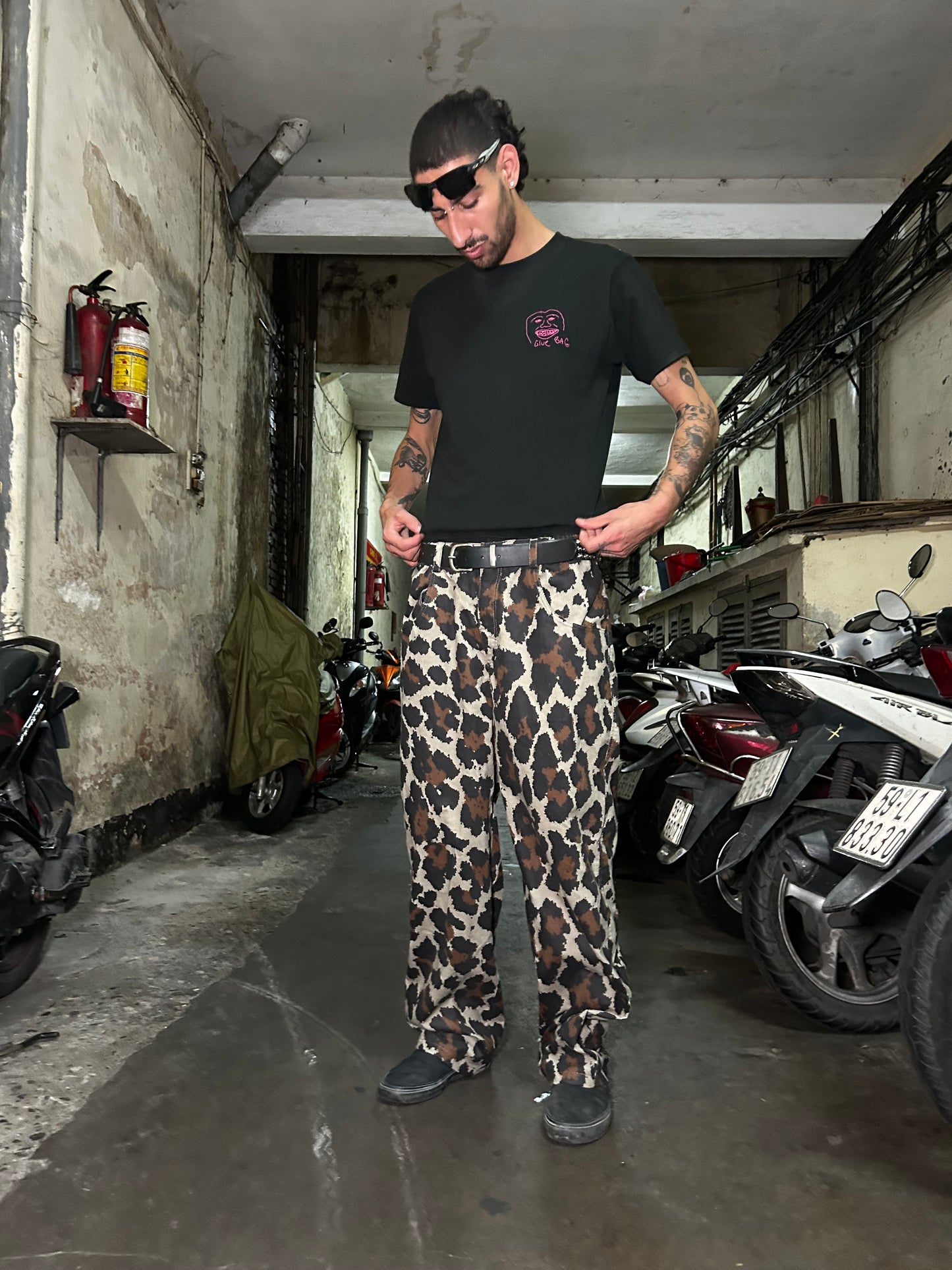Loose fit Leopard Pants