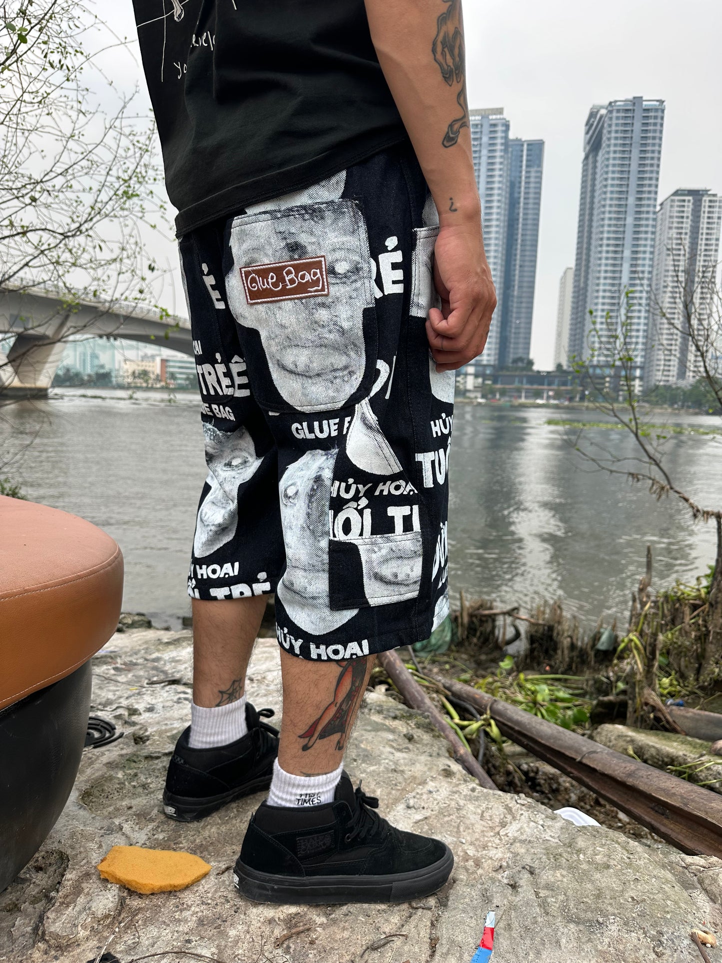 Ruined Youth Screen Printed Shorts
