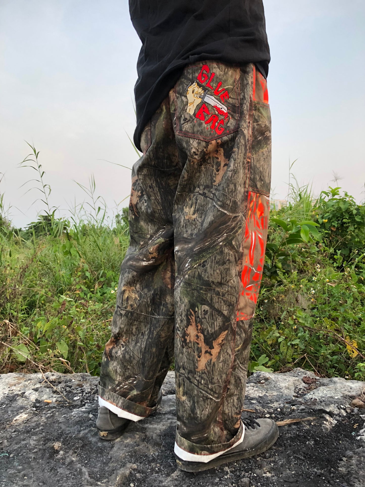 Double Knee Camo / Orange