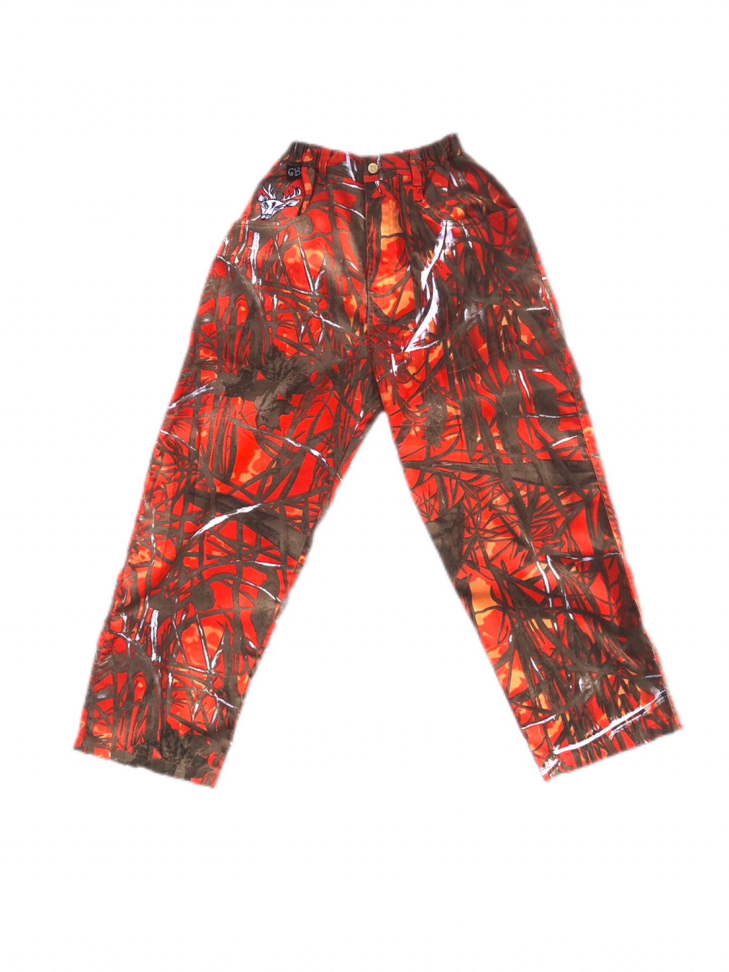 Loose fit Orange Camo Pants