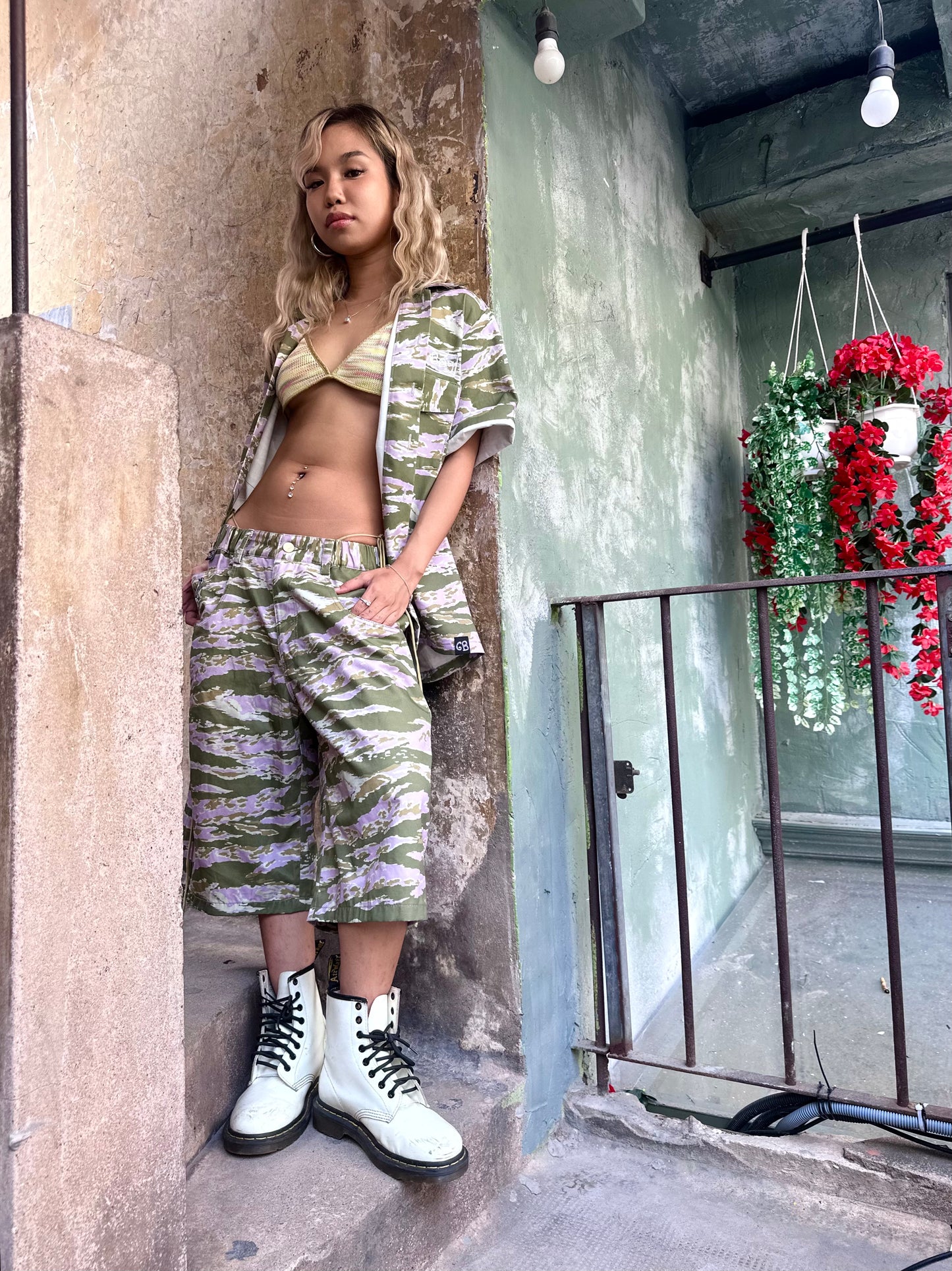 Loose fit Baby Camo shorts
