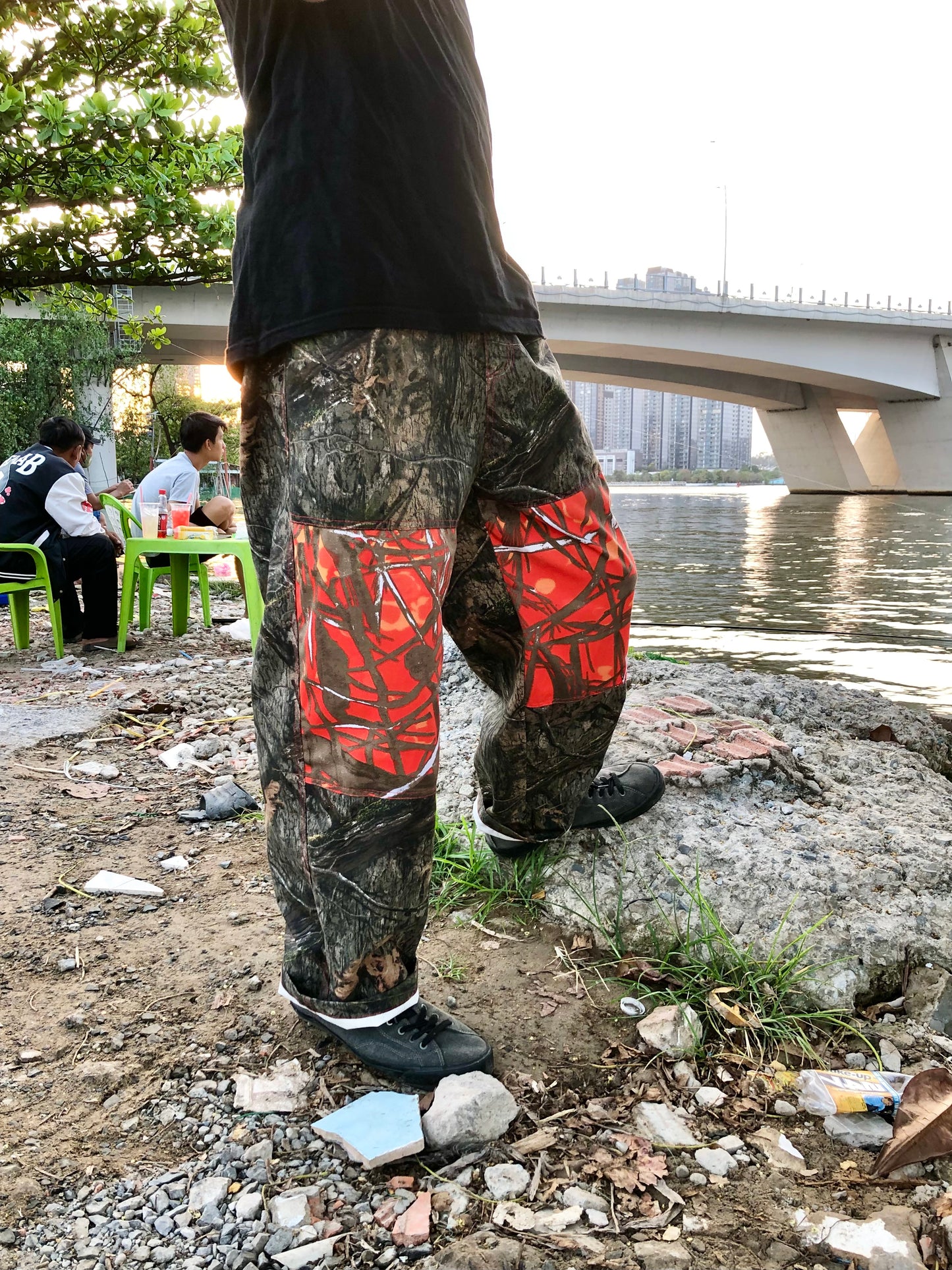 Double Knee Camo / Orange