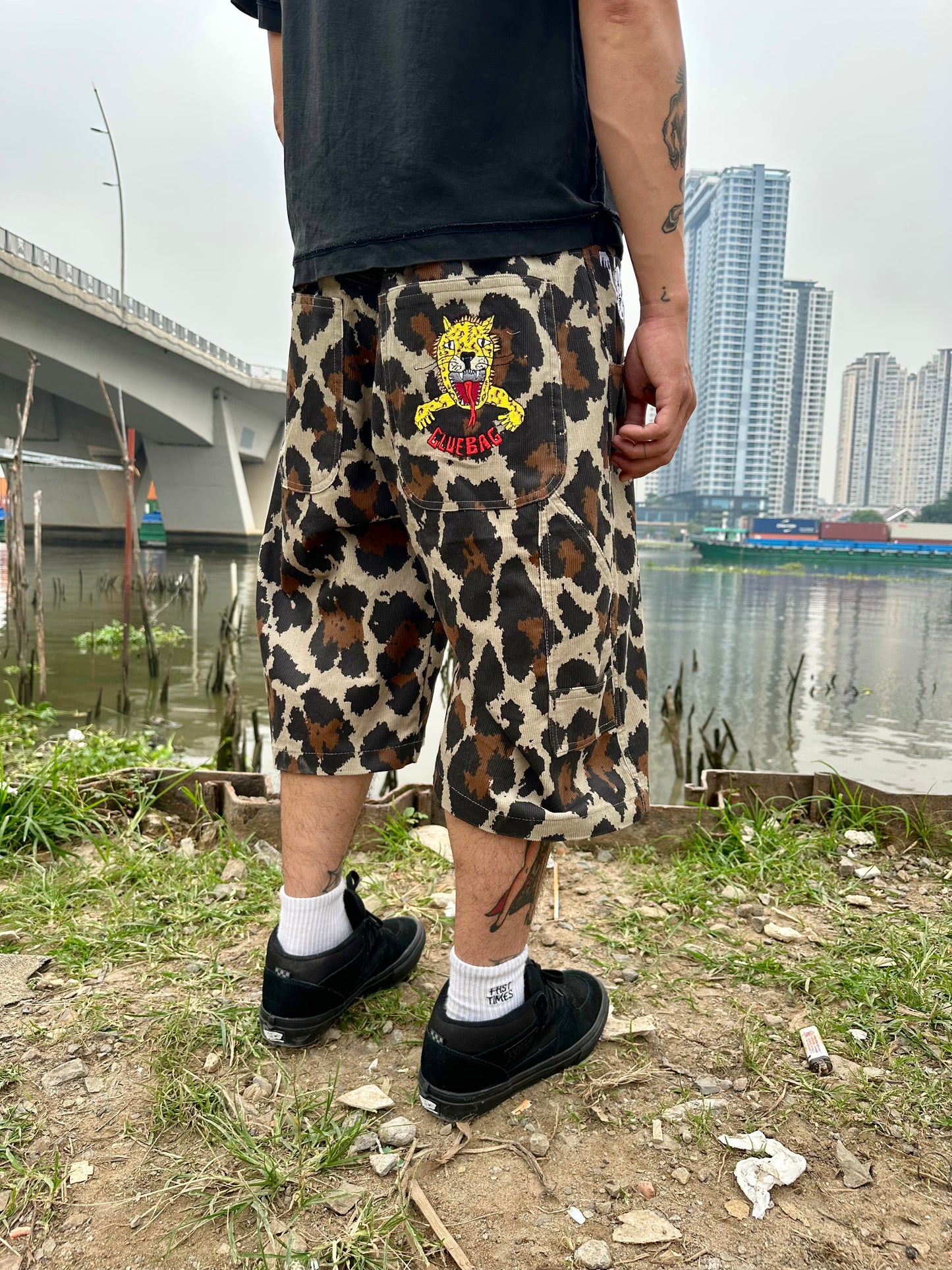 Feral Leopard shorts