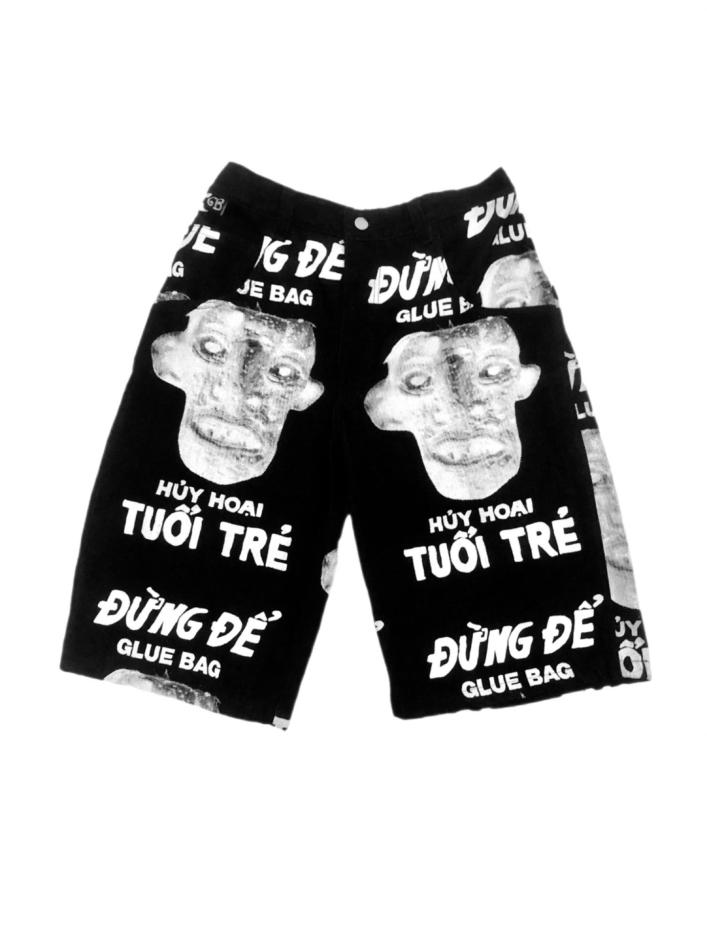 Ruined Youth Screen Printed Shorts