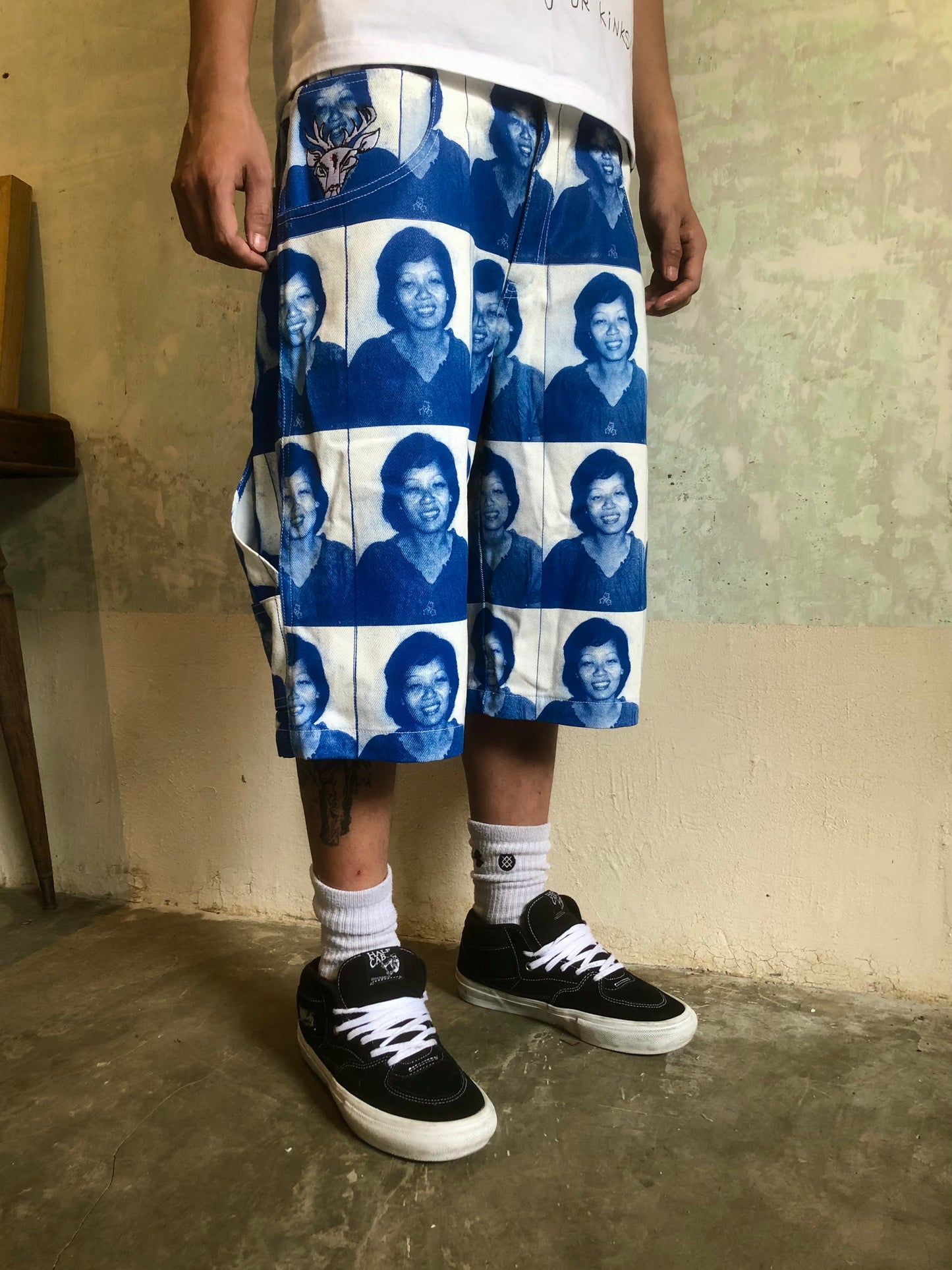 Blue Auntie Shorts