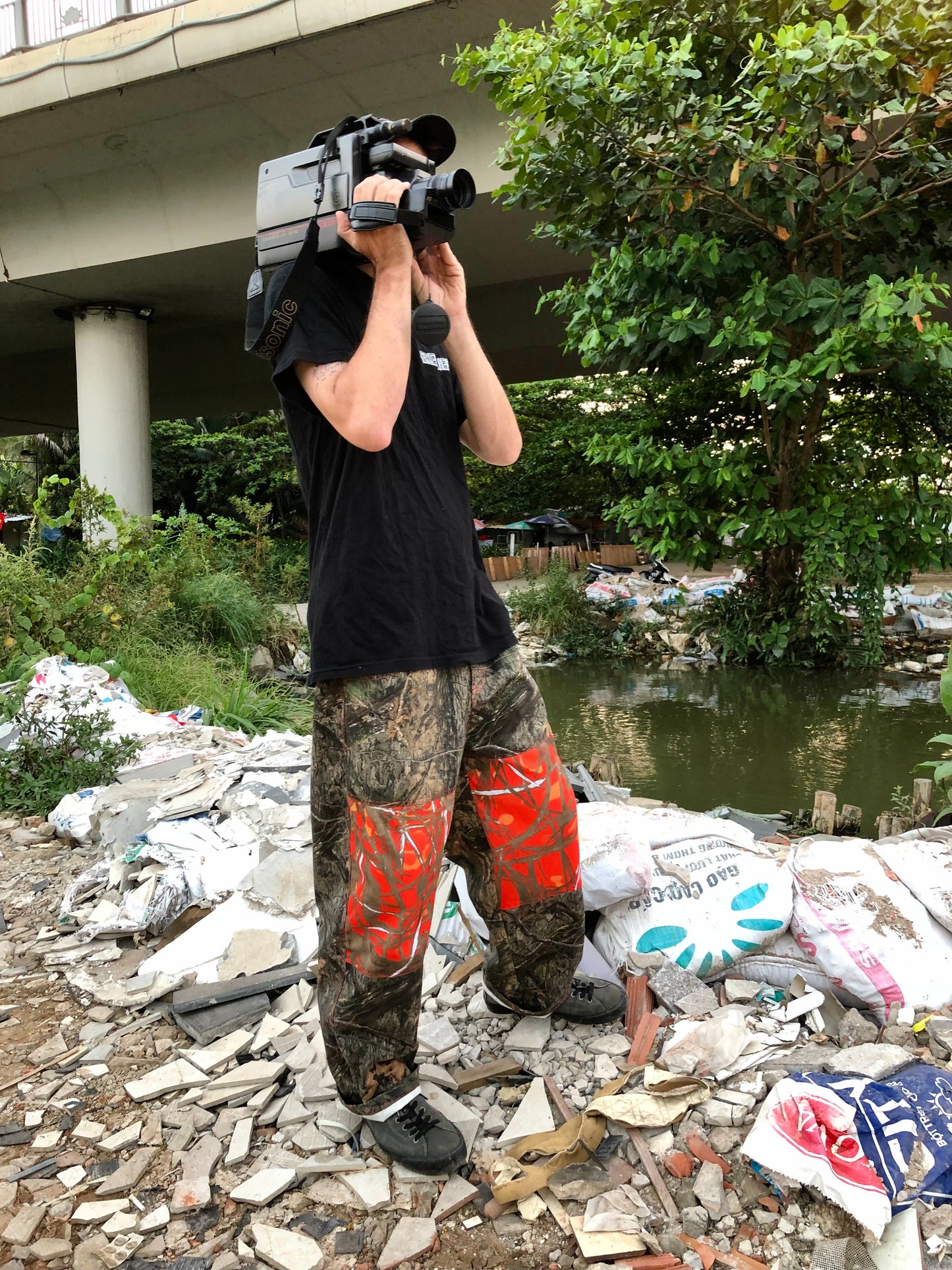 Double Knee Camo / Orange
