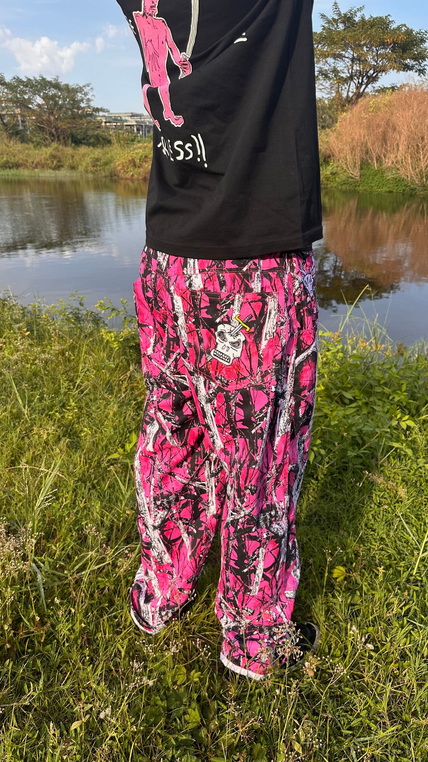 Loose fit Pink Camo Pants