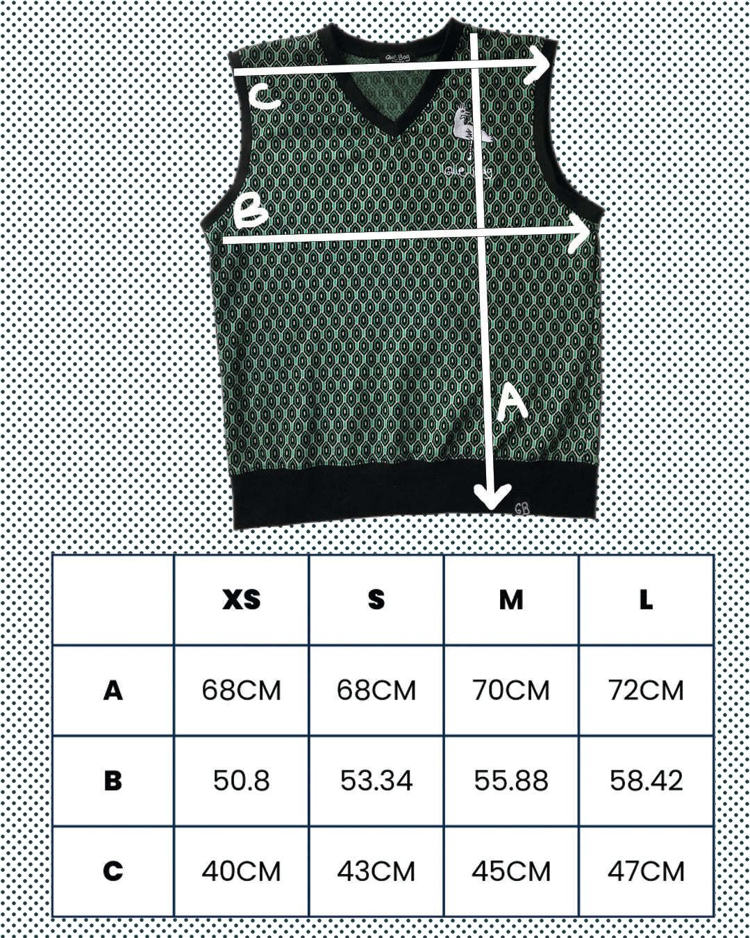 "Chicken" Knit Vest Green