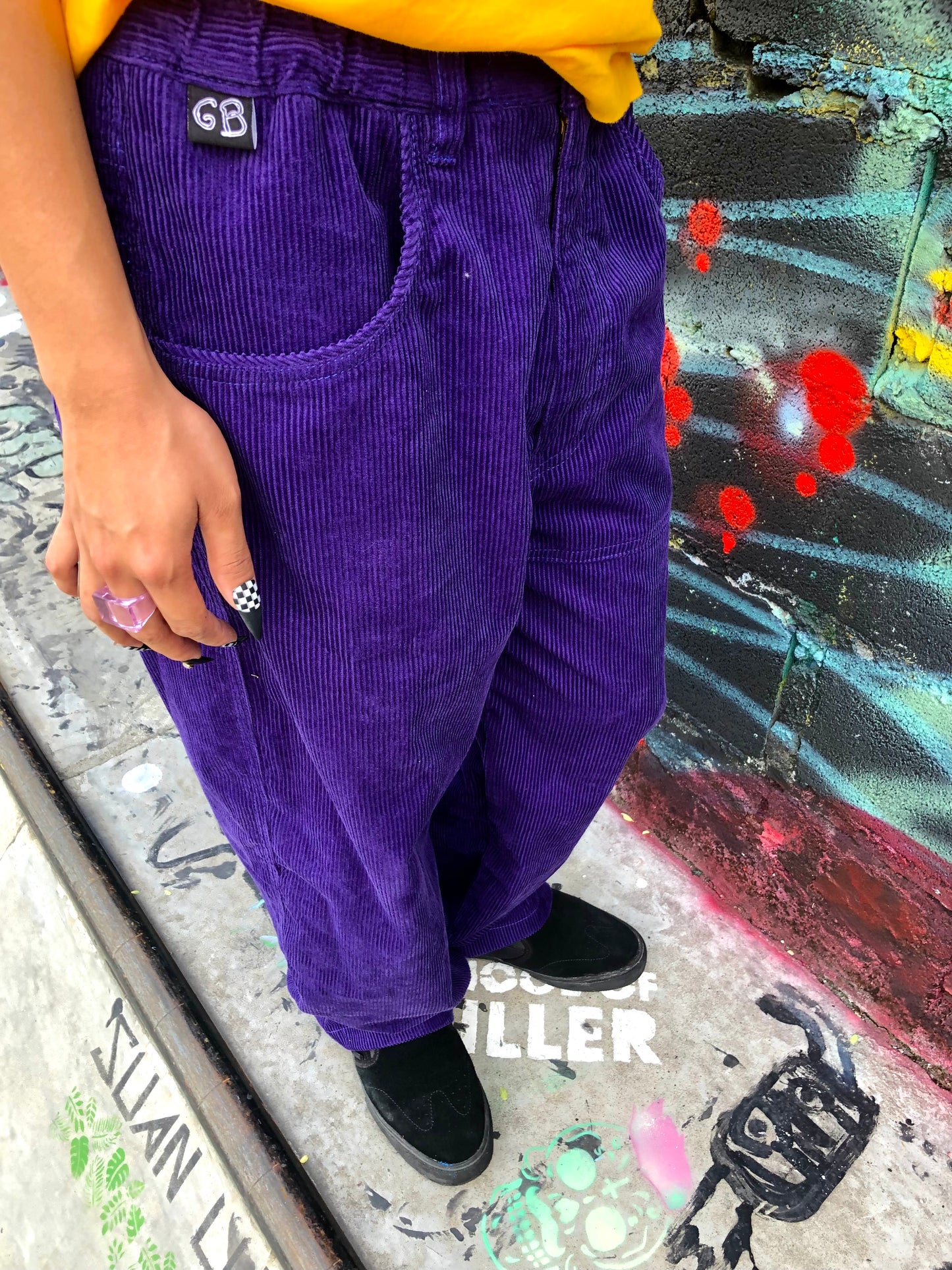 Mập Corduroy Purple Drank Pants