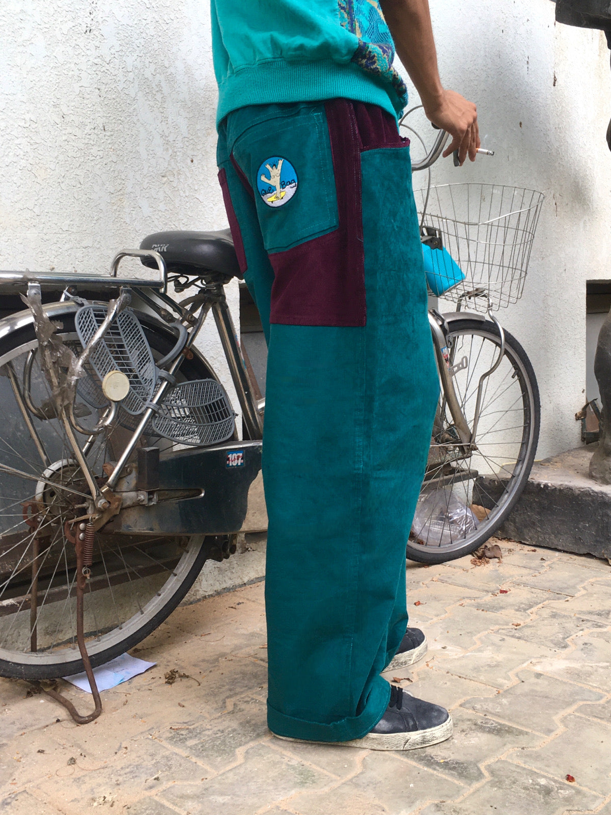 Mập Teal Purple Pants