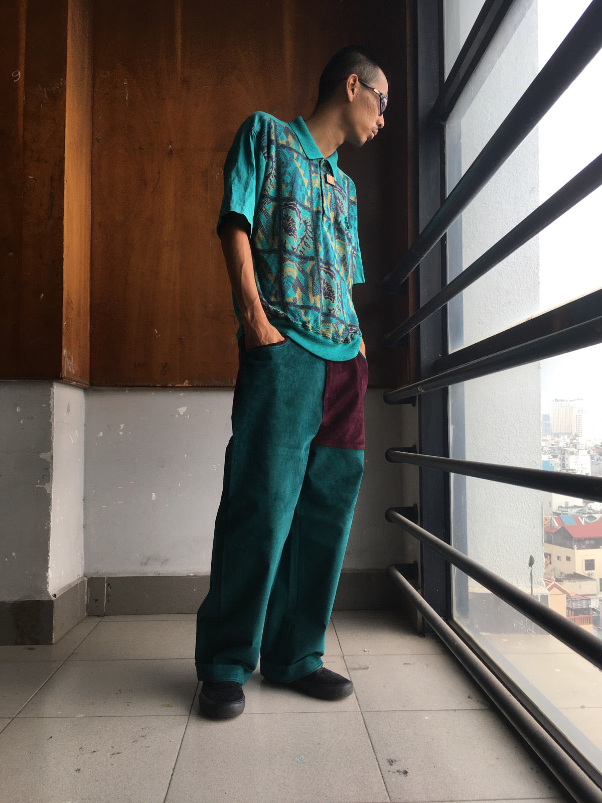 Mập Teal Purple Pants